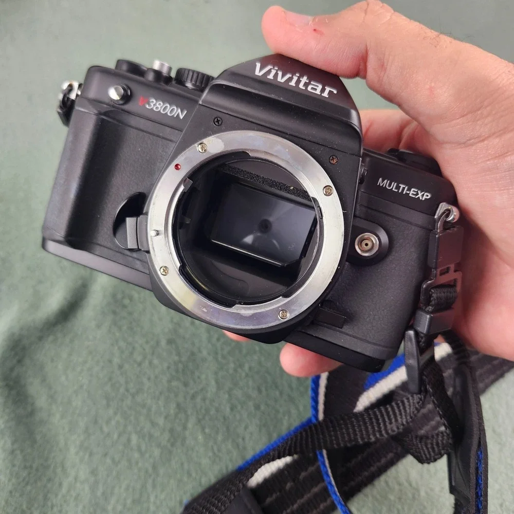 Vintage Vivatar V3800N 35mm SLR Film Camera with 28-70mm Lens & Haze-1 Filter